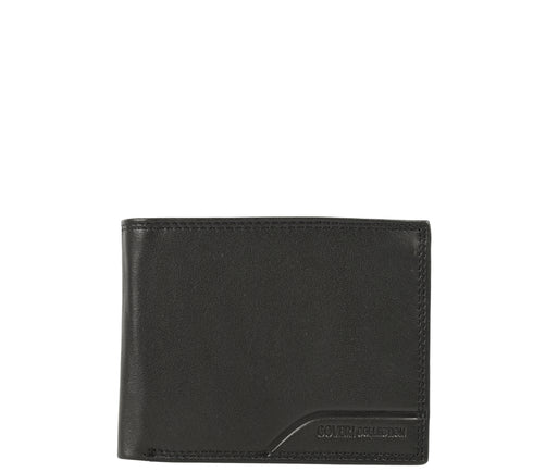 Portofel casual, barbati, COVERI, 808.292 negru, piele naturala